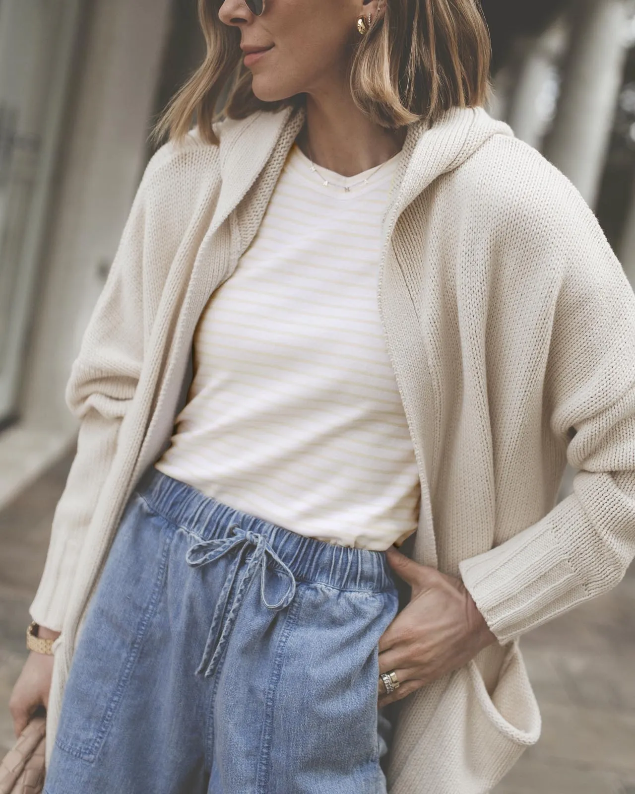 Splendid x @Cellajaneblog Stripe Crew Tee