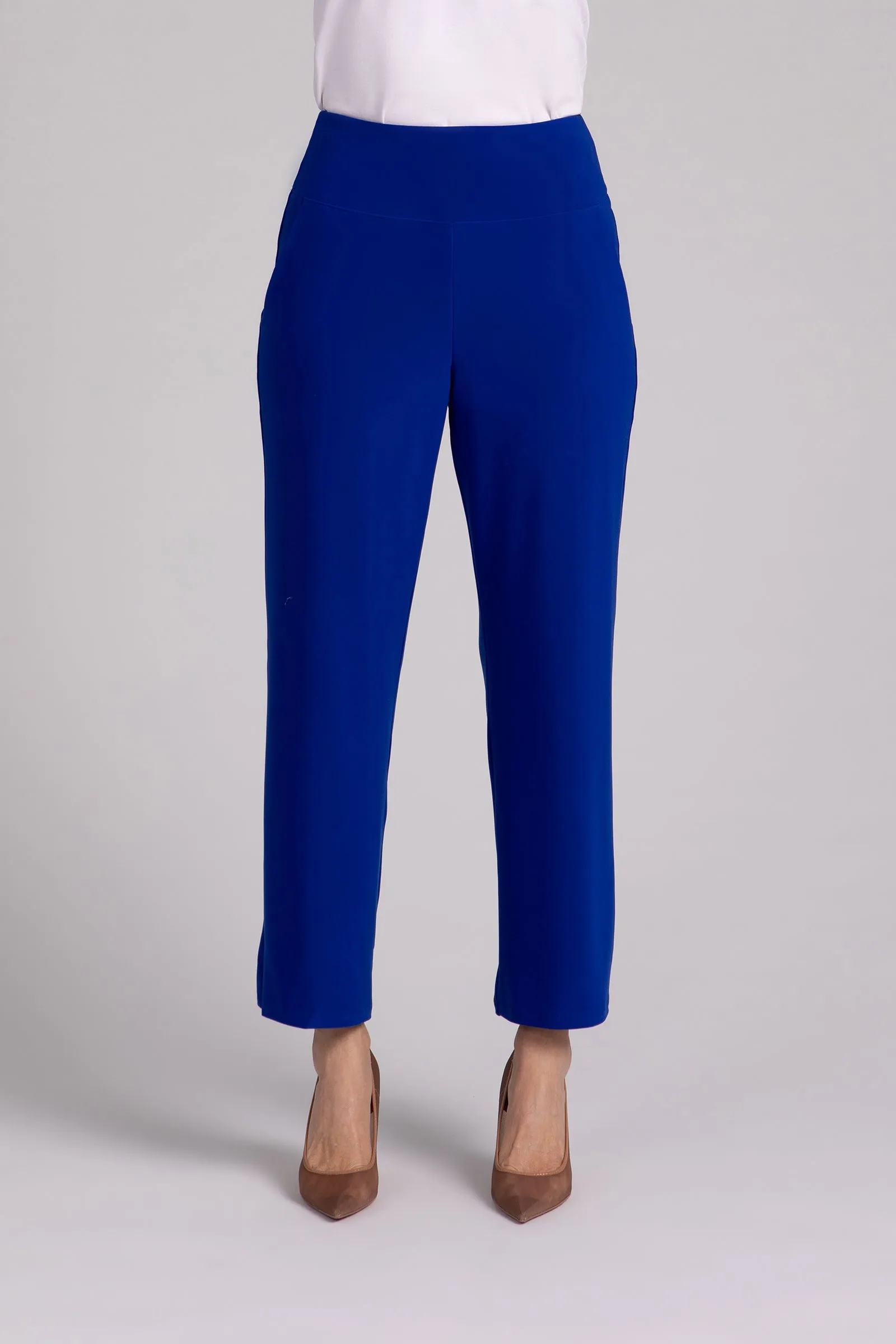 Straight Leg Ankle Pant | Lapis