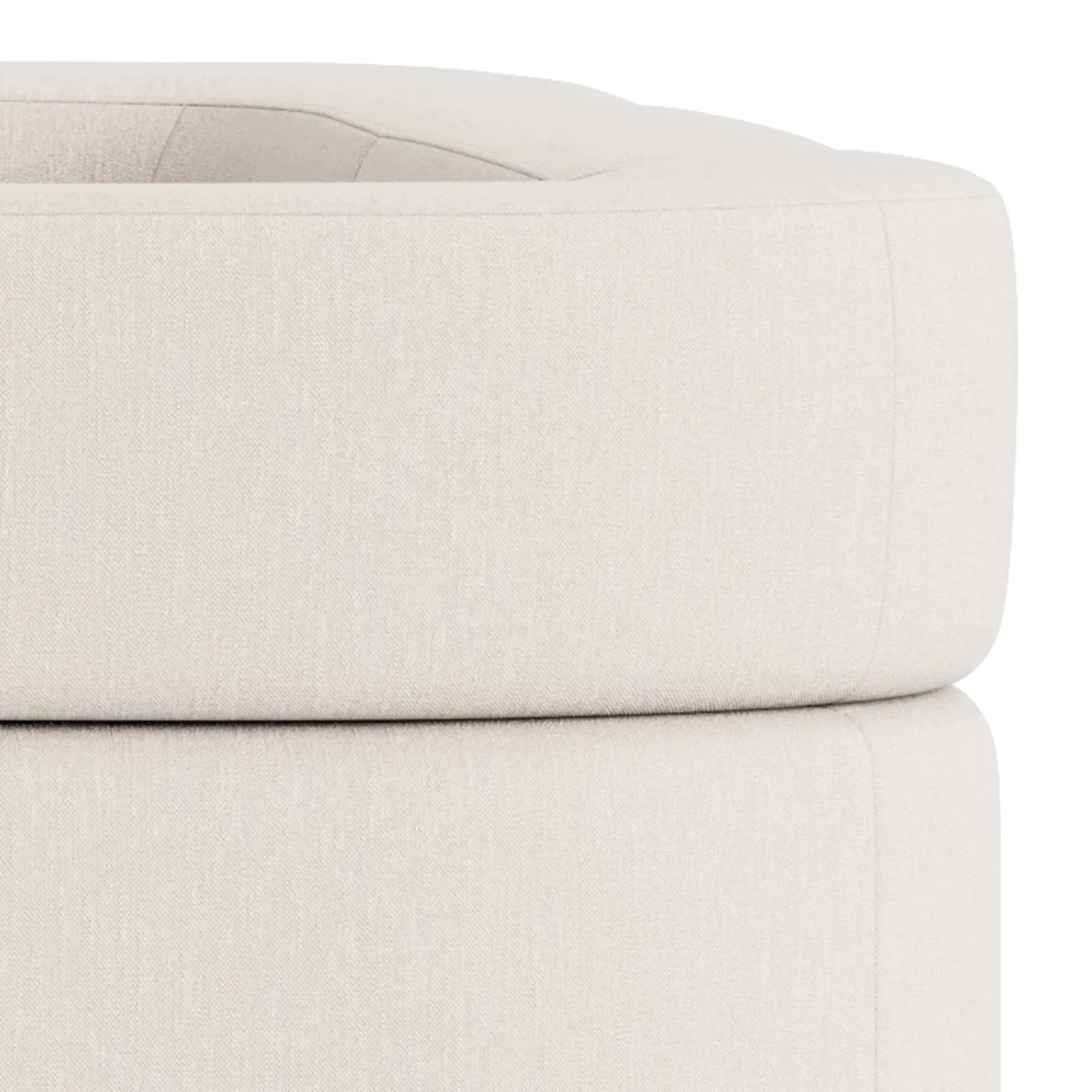 Stretch Corner Sofa - Silex Off White