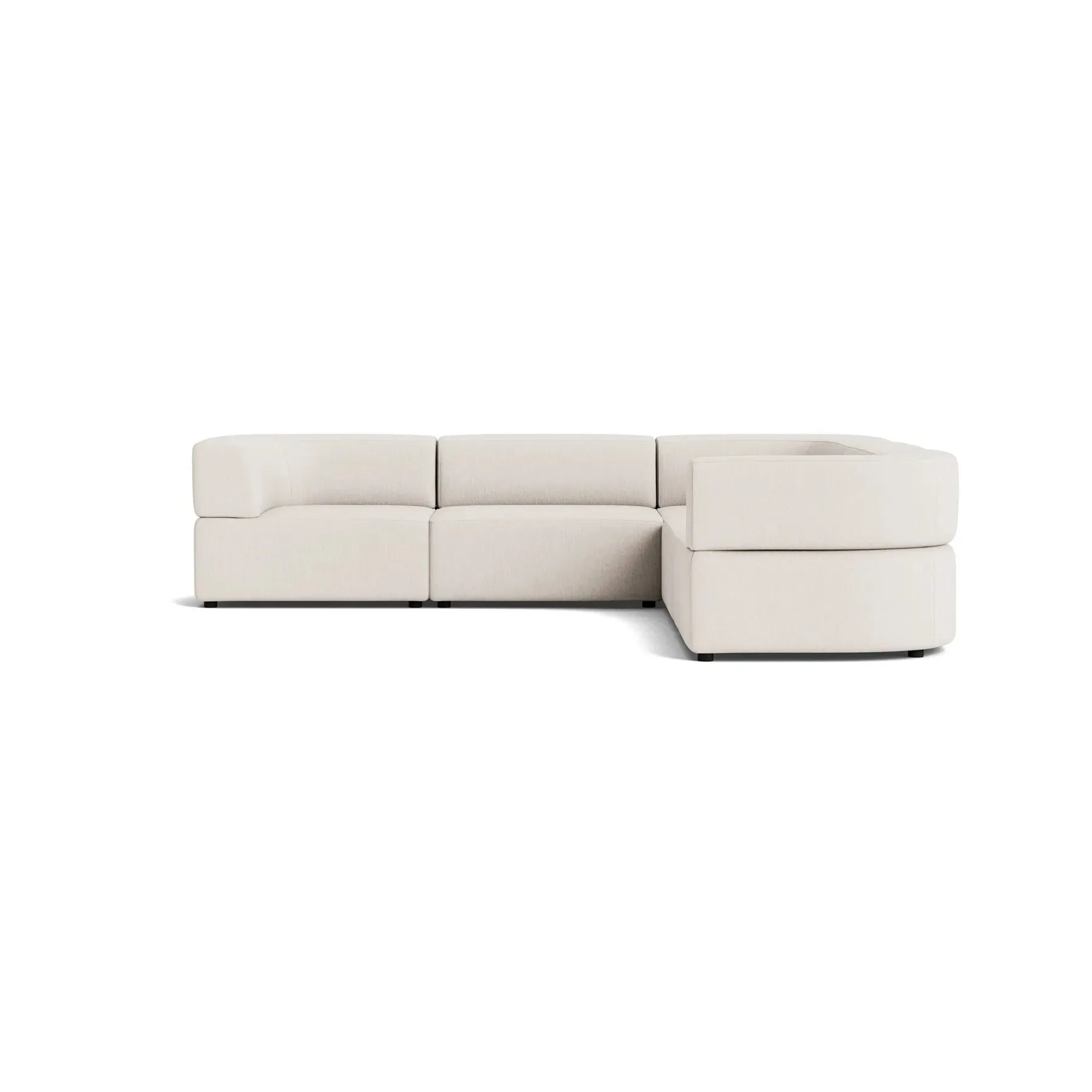 Stretch Corner Sofa - Silex Off White