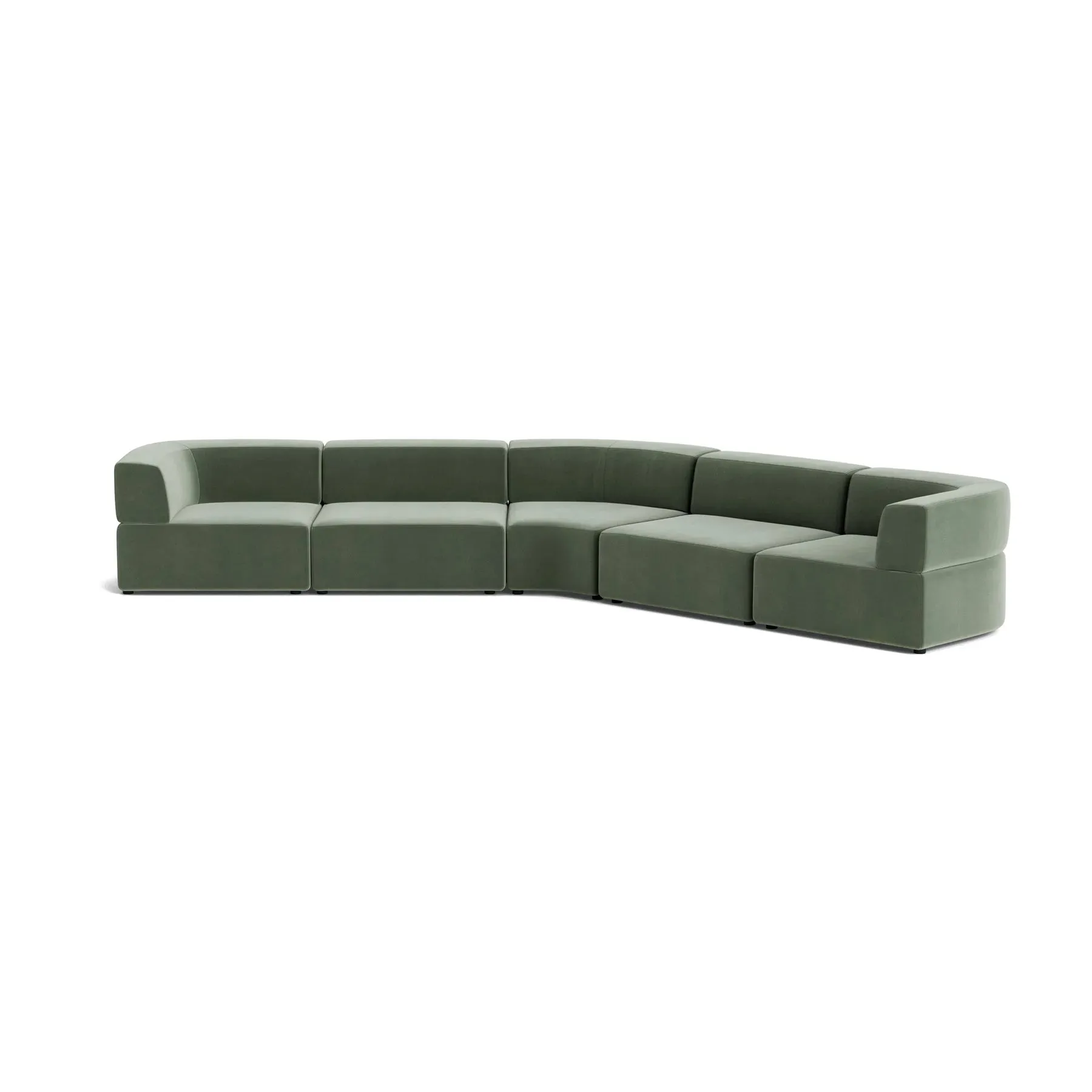 Stretch Large Closed Angle Sofa - Opal Ocean