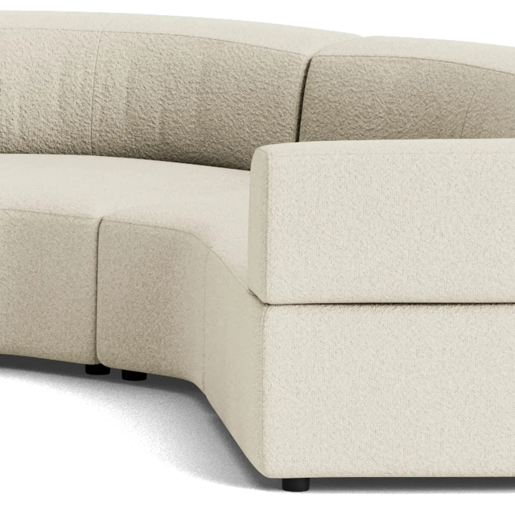 Stretch U Shape Modular Sofa - Copenhagen Grey