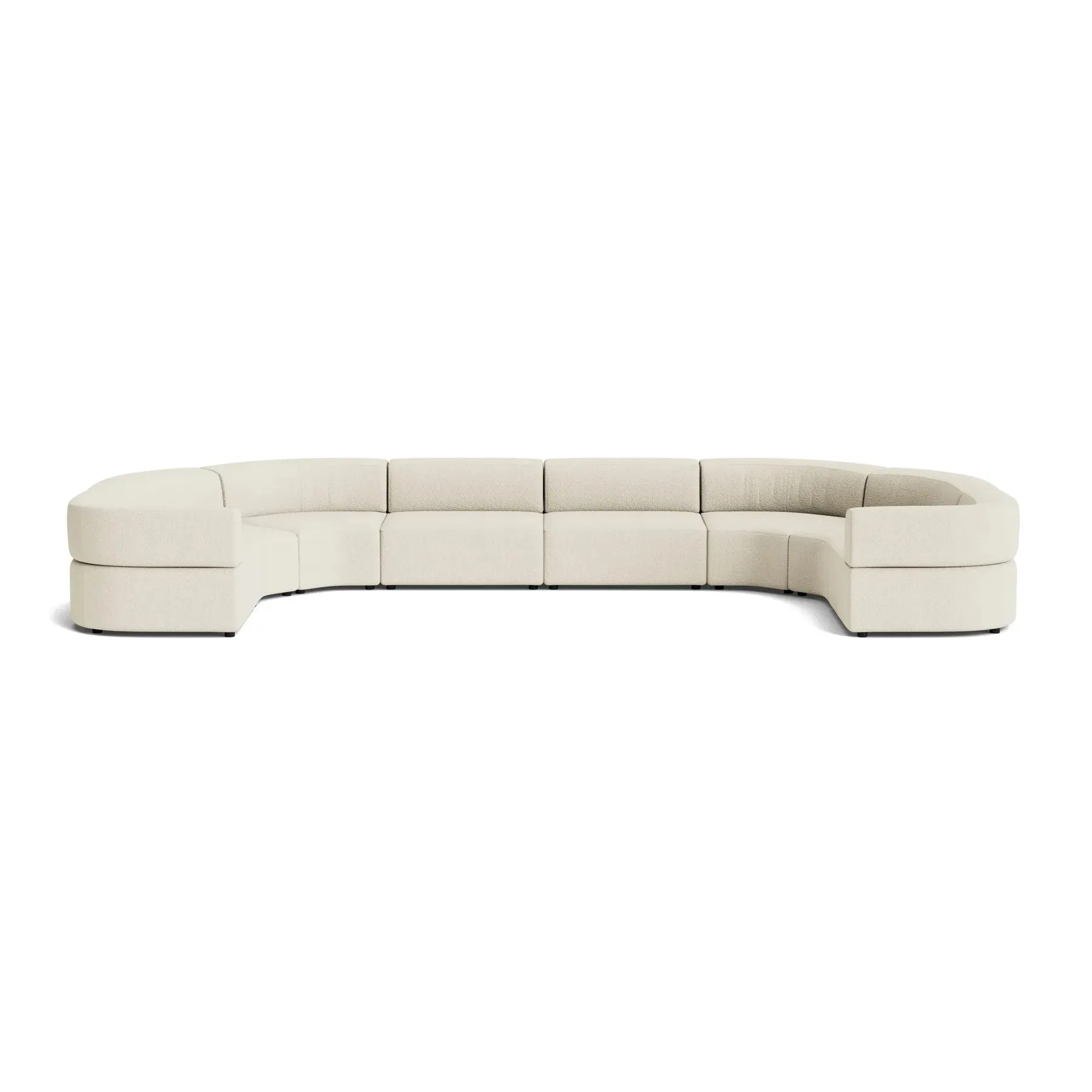 Stretch U Shape Modular Sofa - Copenhagen Grey