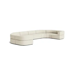 Stretch U Shape Modular Sofa - Copenhagen Grey