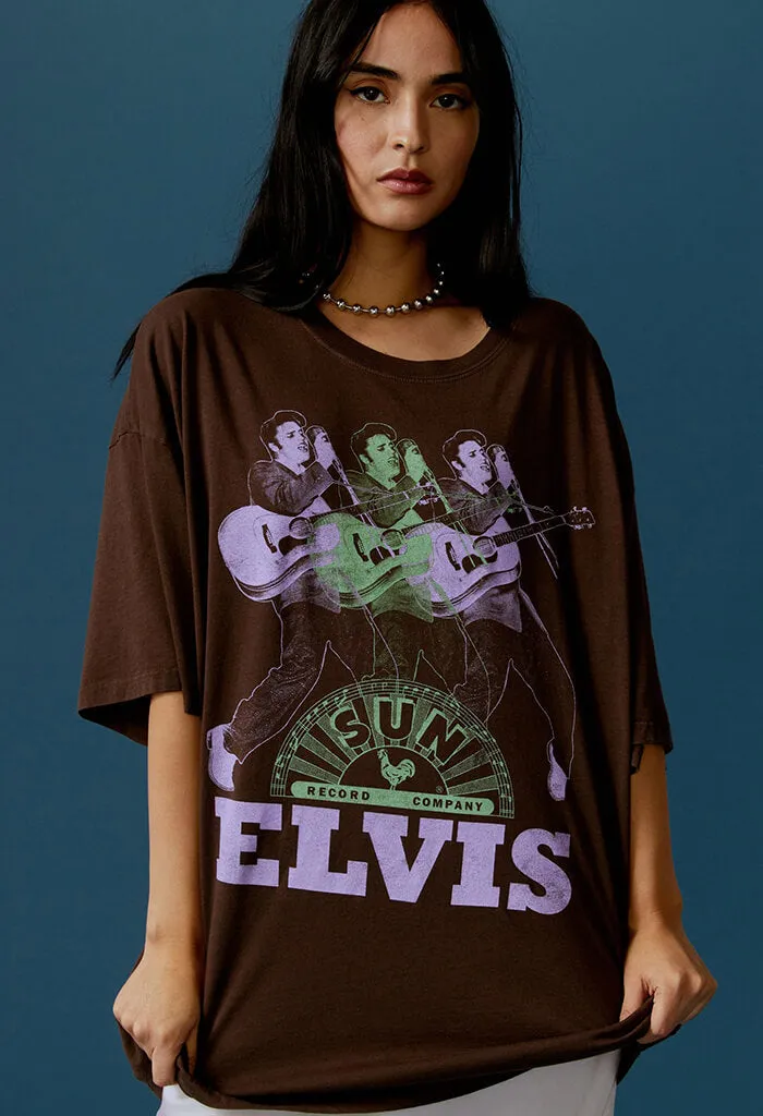 Sun Records X Elvis Repeat OS Tee