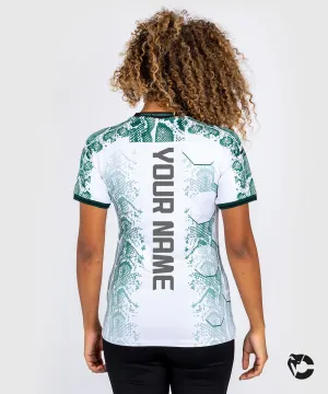 UFC Adrenaline by Venum Personalized Authentic Fight Night Women’s Walkout Jersey - Emerald Edition - White/Green