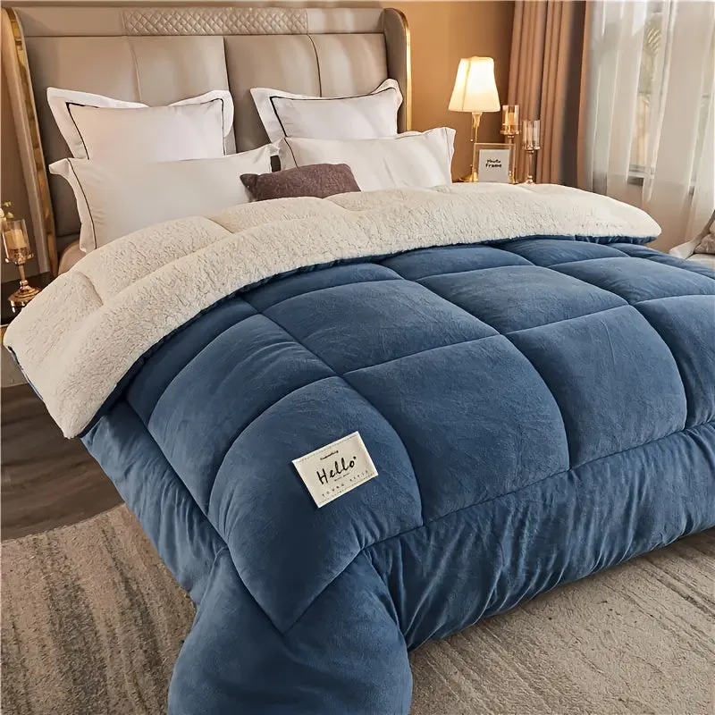 Ultra Soft Quilted Comforter - All-Season, Reversible, Machine Washable Duvet for Year-Round Comfort"