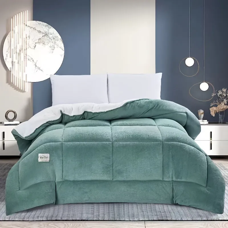 Ultra Soft Quilted Comforter - All-Season, Reversible, Machine Washable Duvet for Year-Round Comfort"