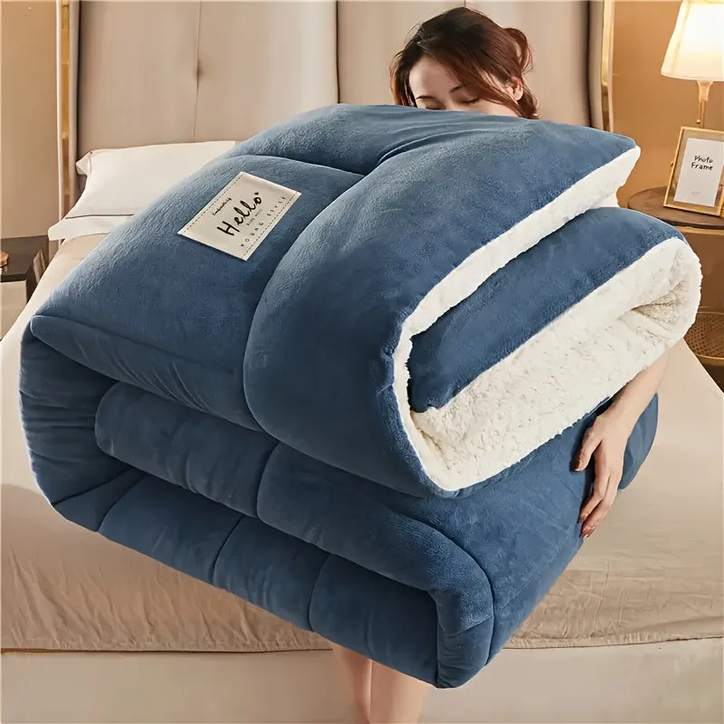 Ultra Soft Quilted Comforter - All-Season, Reversible, Machine Washable Duvet for Year-Round Comfort"