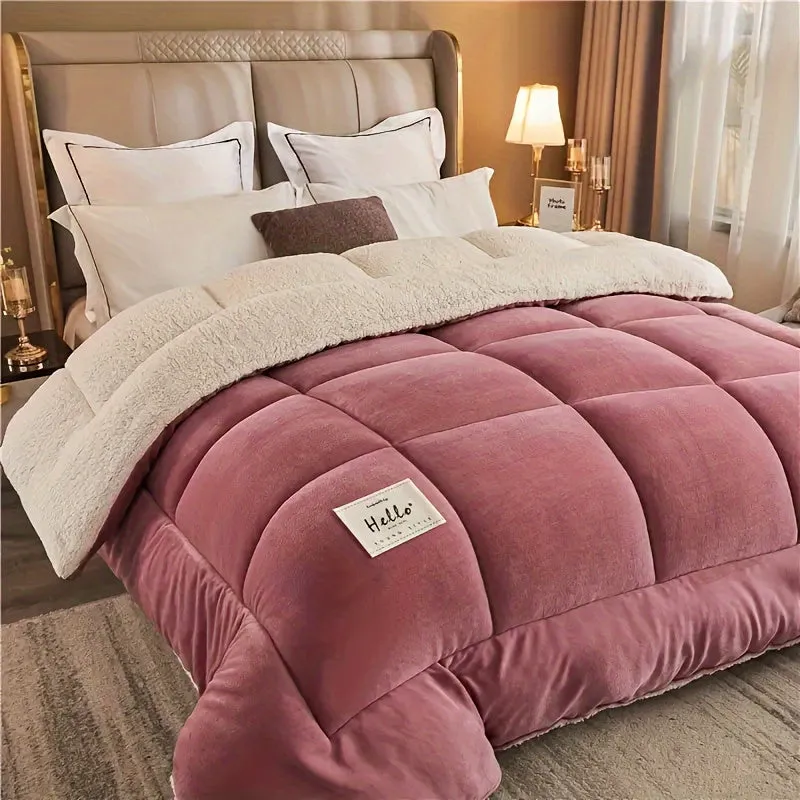 Ultra Soft Quilted Comforter - All-Season, Reversible, Machine Washable Duvet for Year-Round Comfort"